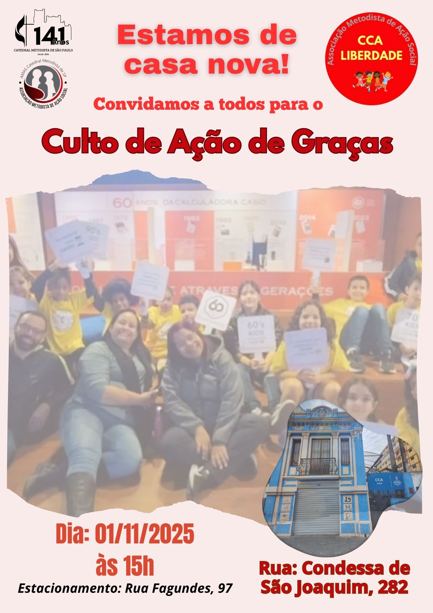 CULTO DE AÇÃO DE GRAÇAS